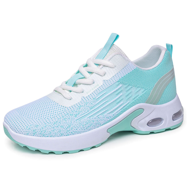 Men's lightweight knit performance sneakers with visible air chamber cushioning and flexible outsole Mune Fashion