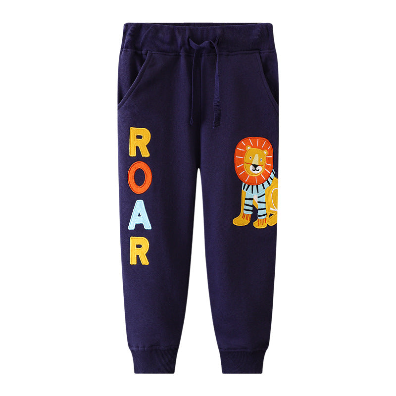 Boys sweatpants with creative lion design Mune Fashion