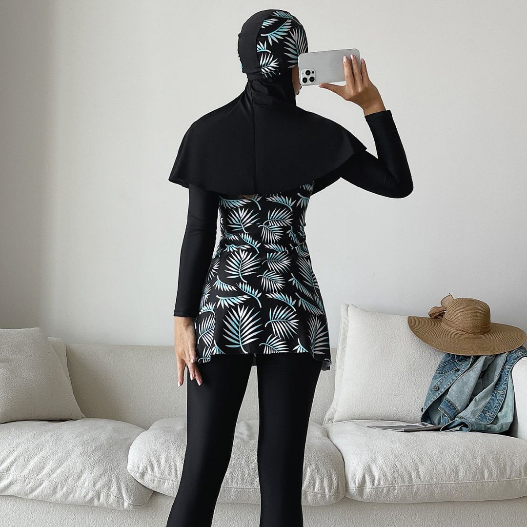 Women's Stylish 360-Degree Swimsuit with Integrated Hijab Mune Fashion