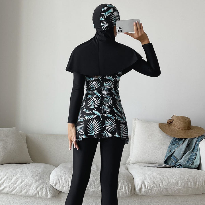 Women's Stylish 360-Degree Swimsuit with Integrated Hijab Mune Fashion