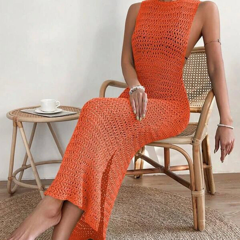 Ladies long crochet dress Mune Fashion