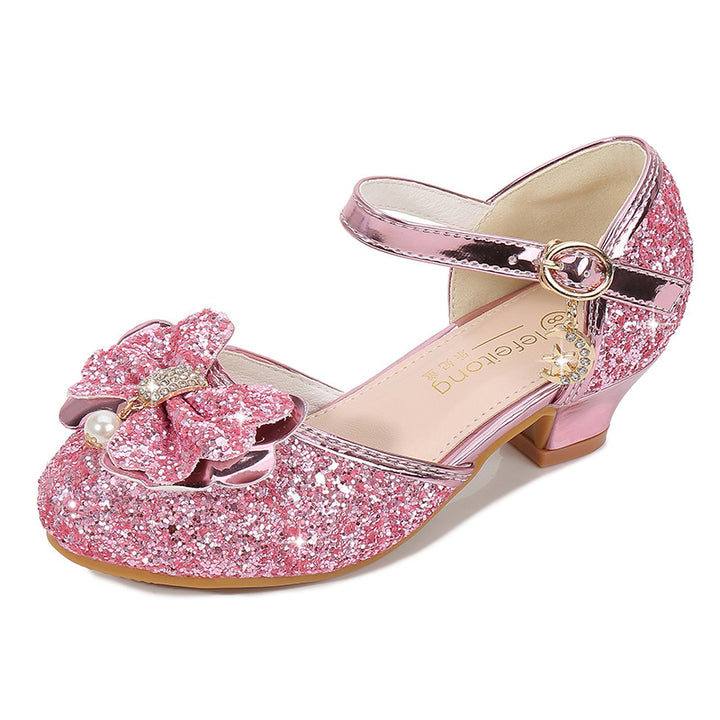 Girl Ballerina Shoes with Sparkling Floral Motif Mune Fashion