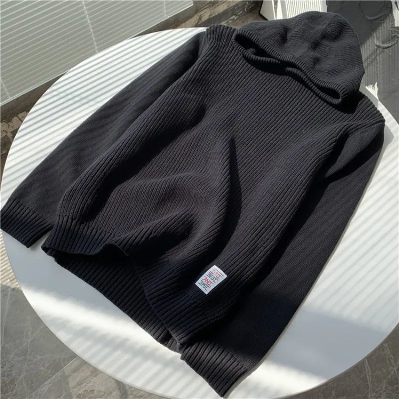 Women's Comfortable Hoodie Made of Ribbed Knit Mune Fashion
