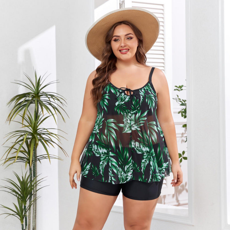 Women’s beach dress with floral design and elastic waistband Mune Fashion
