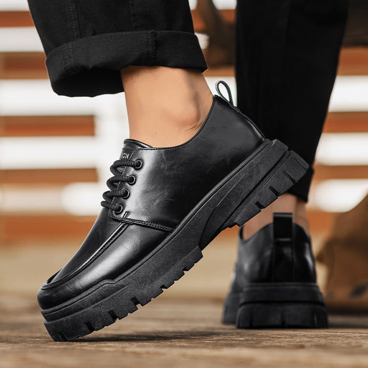 Men's Urban Platform Derby with Padded Shaft and Grippy Off-Road Sole Mune Fashion