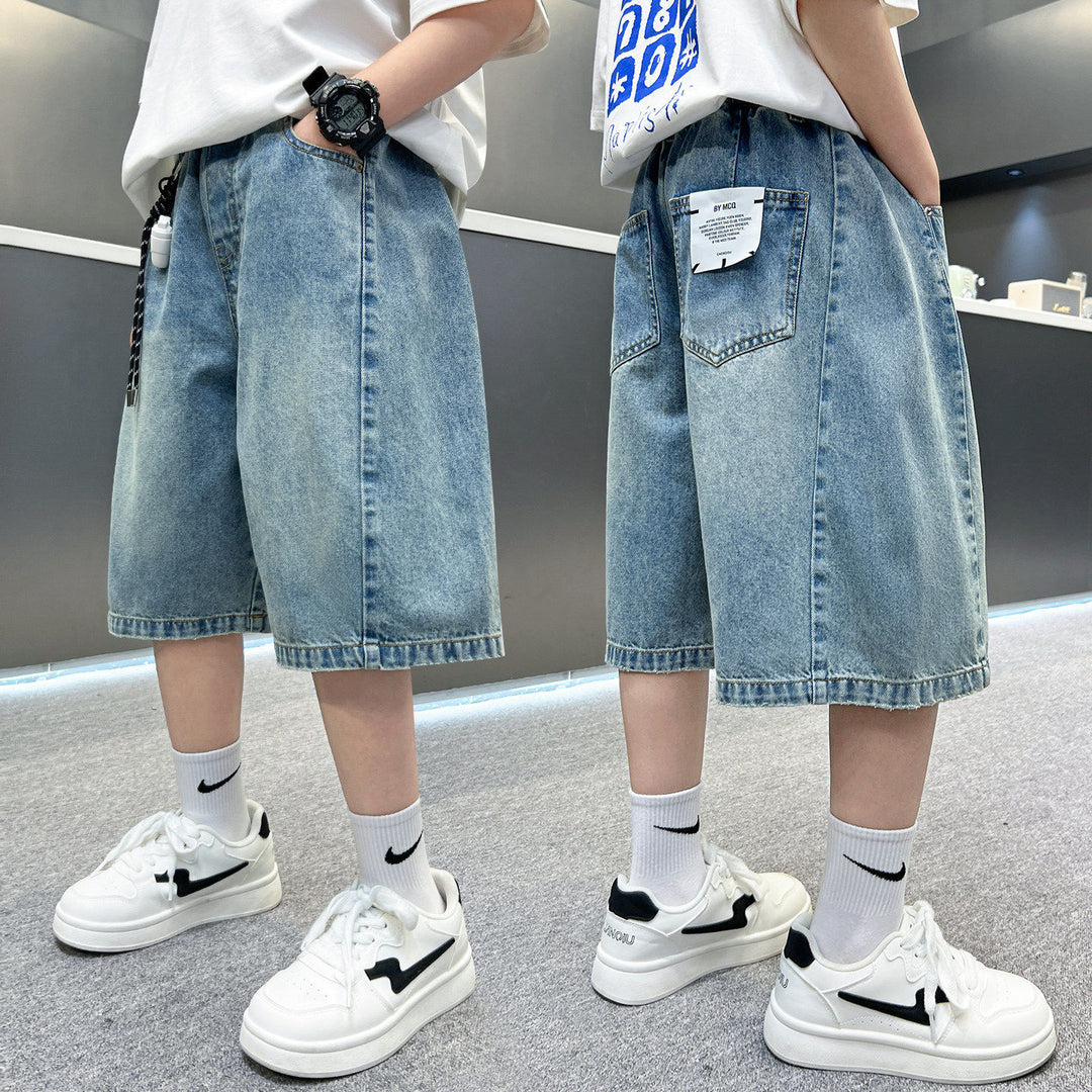 Unisex loose Denim Shorts with deep pockets Mune Fashion