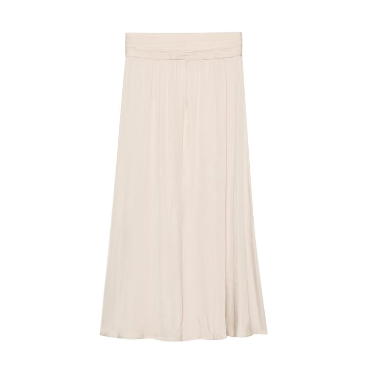Women's maxi skirt with pleated crinkle look and gathered waistband Mune Fashion