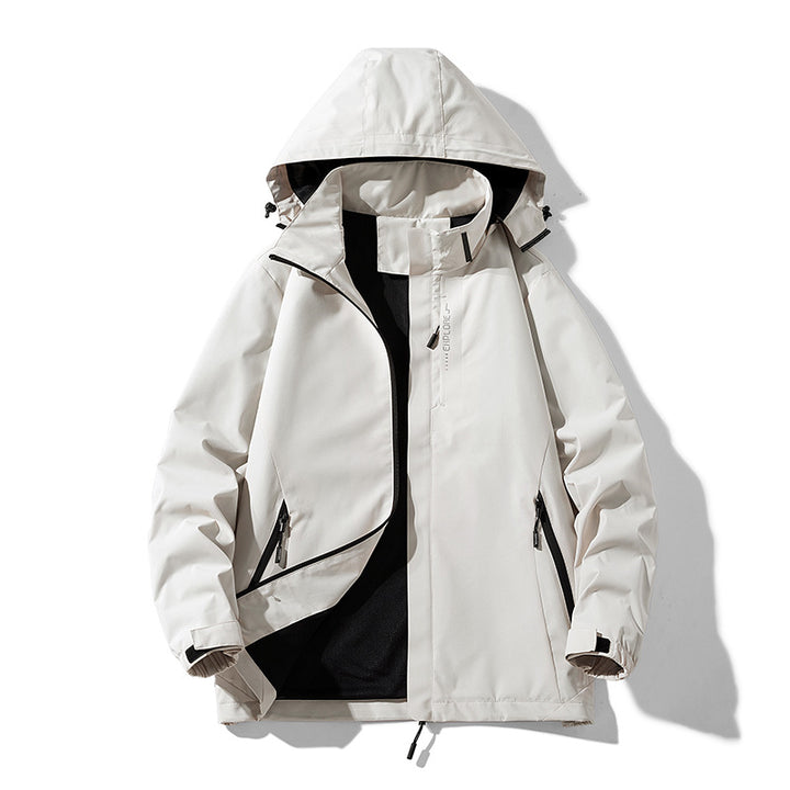 Women's waterproof outdoor jacket with breathable mesh lining, zippered pockets, and Velcro cuffs Mune Fashion