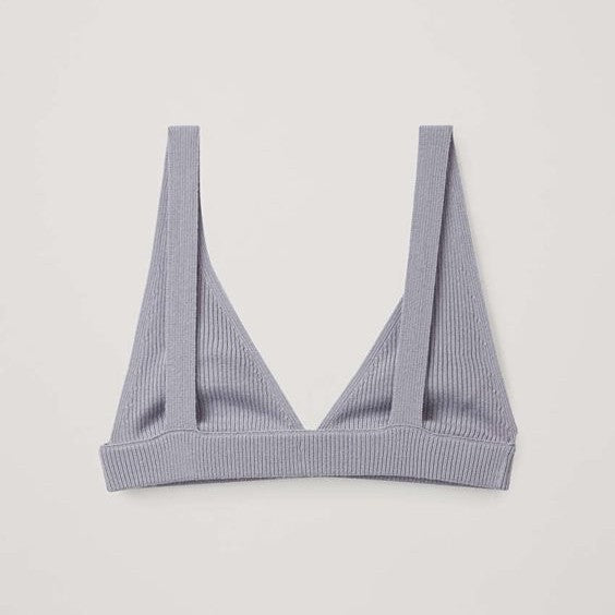 Women's triangle bikini top made of textured fabric Mune Fashion