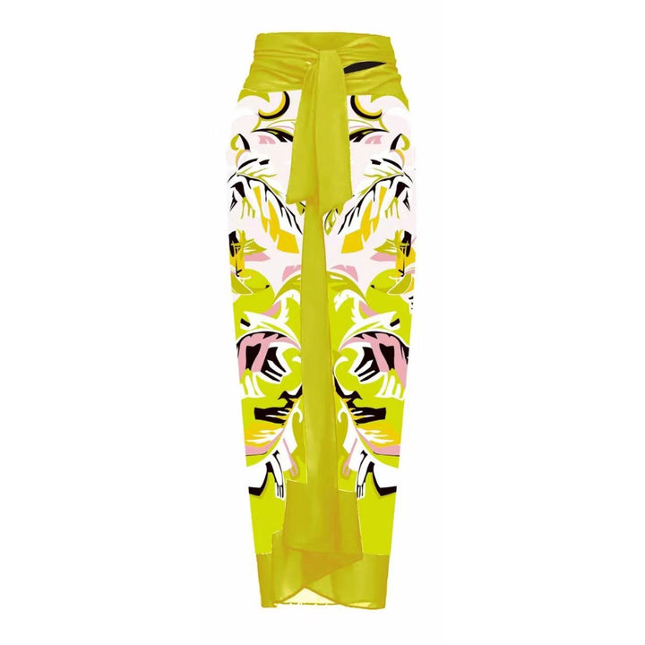 Women's One-Piece Swimsuit with Decorative Floral Element Mune Fashion