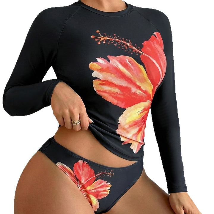 Women’s UV Protection Swimsuit with Floral Print Mune Fashion