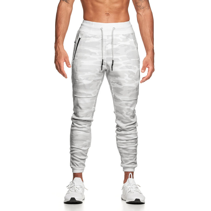 Men's narrow cut performance joggers with zippered pockets and knee stitched cut Mune Fashion