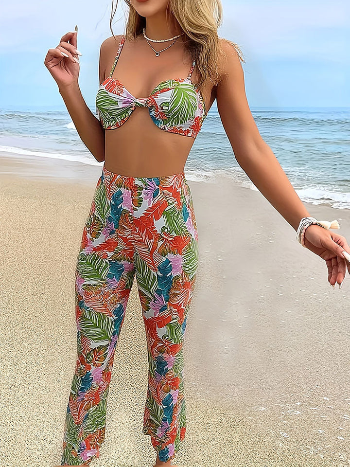 Women's Bikini Top and Palazzo Pants Set Mune Fashion