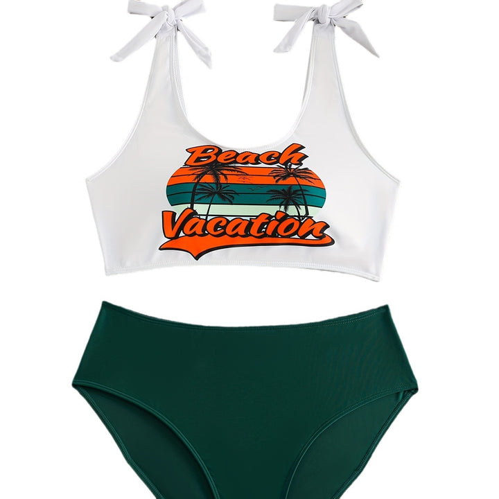 Women's Crop Top Bikini Set with Playful Bows Mune Fashion