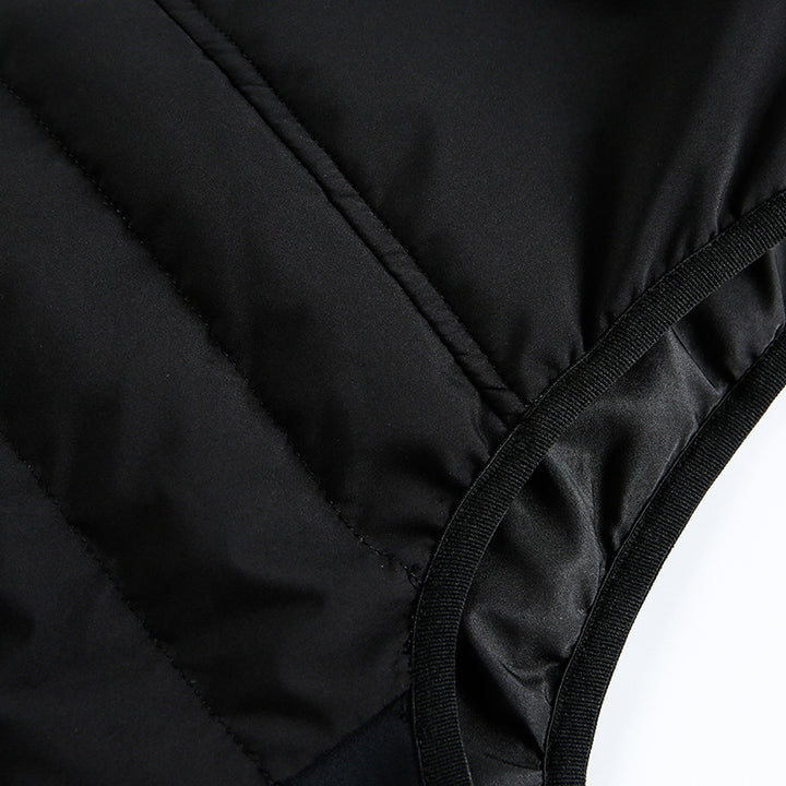 Men's lightweight padded functional vest with stand-up collar and stretch side inserts Mune Fashion