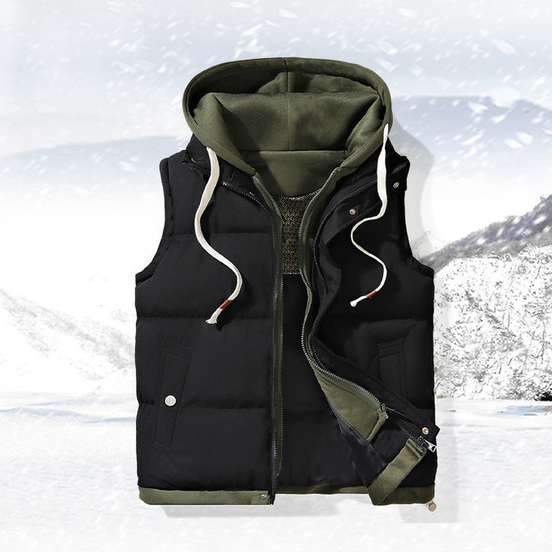 Men's Fashion Quilted Vest with Hood Mune Fashion