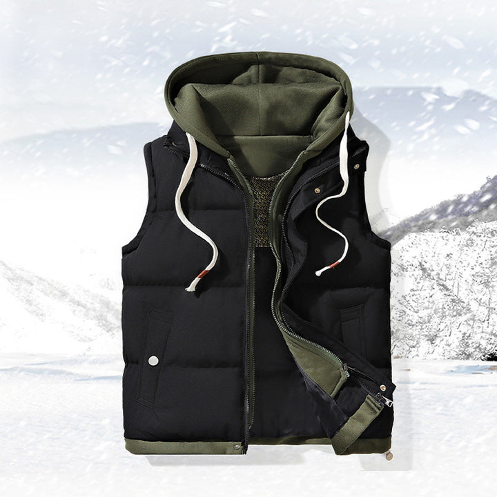 Men's Fashion Quilted Vest with Hood Mune Fashion