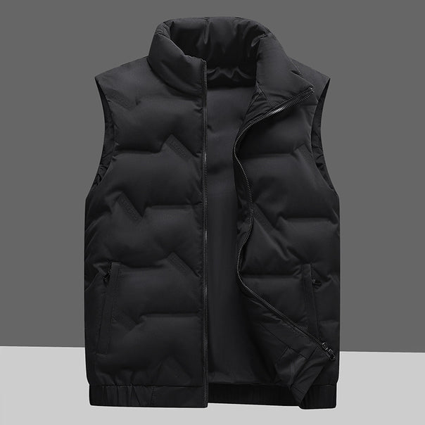 Men's Stylish Down Vest with High Collar