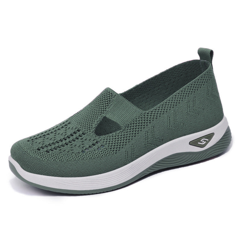 Women Breathable Slip-On Sneakers with Elastic Design Mune Fashion