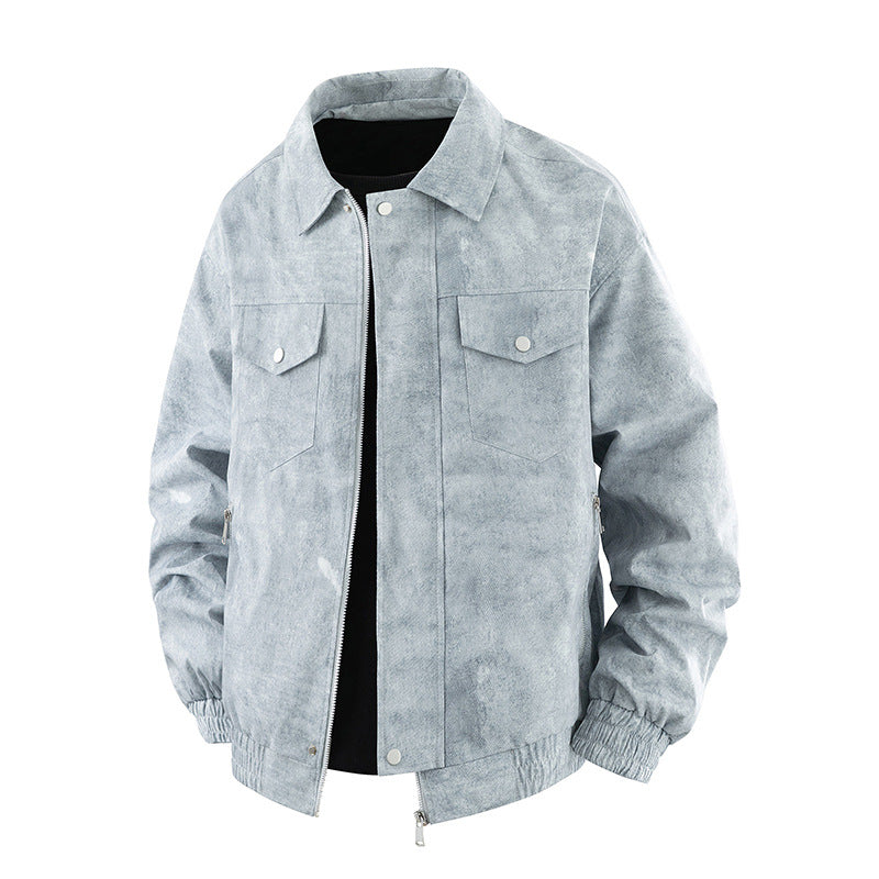 Men's Fashion Transitional Jacket with Smooth Texture