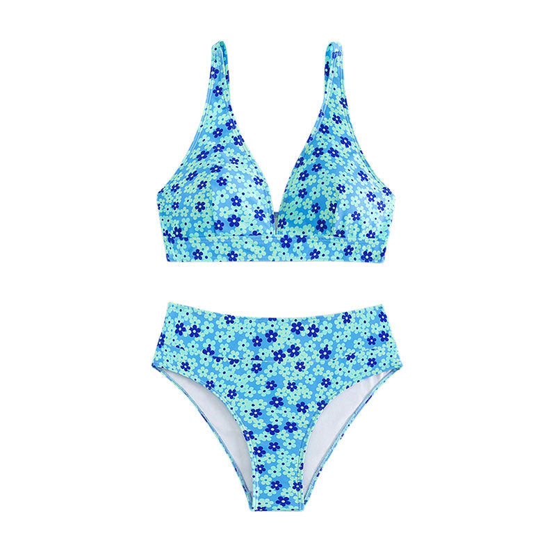 Women’s bikini set with playful floral design and high waistband Mune Fashion