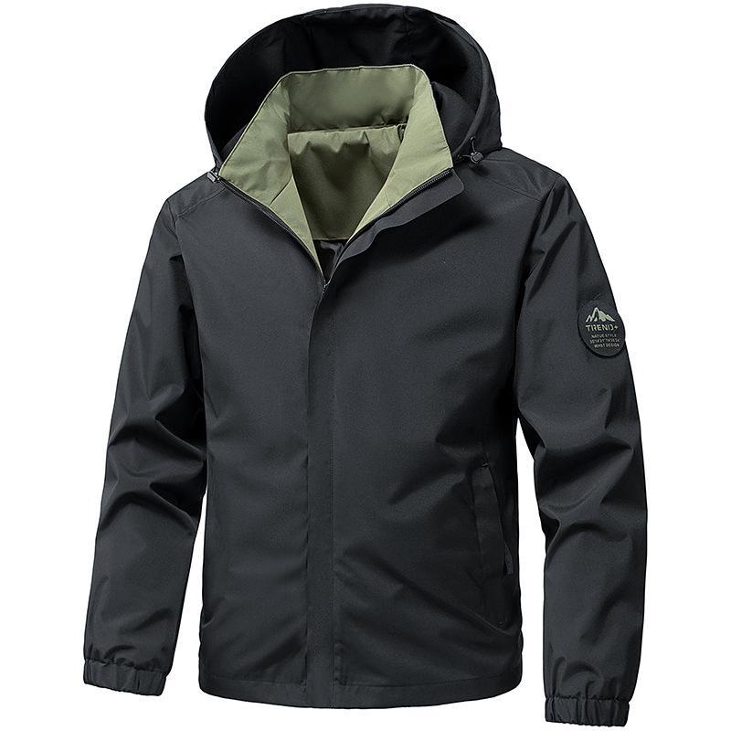 Men's technical hooded softshell jacket with adjustable hood and utility pockets Mune Fashion