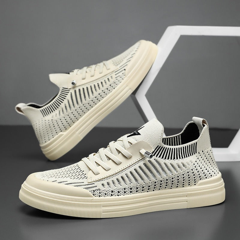 Men's knitted sock sneakers with elastic shaft and cushioned rubber sole Mune Fashion