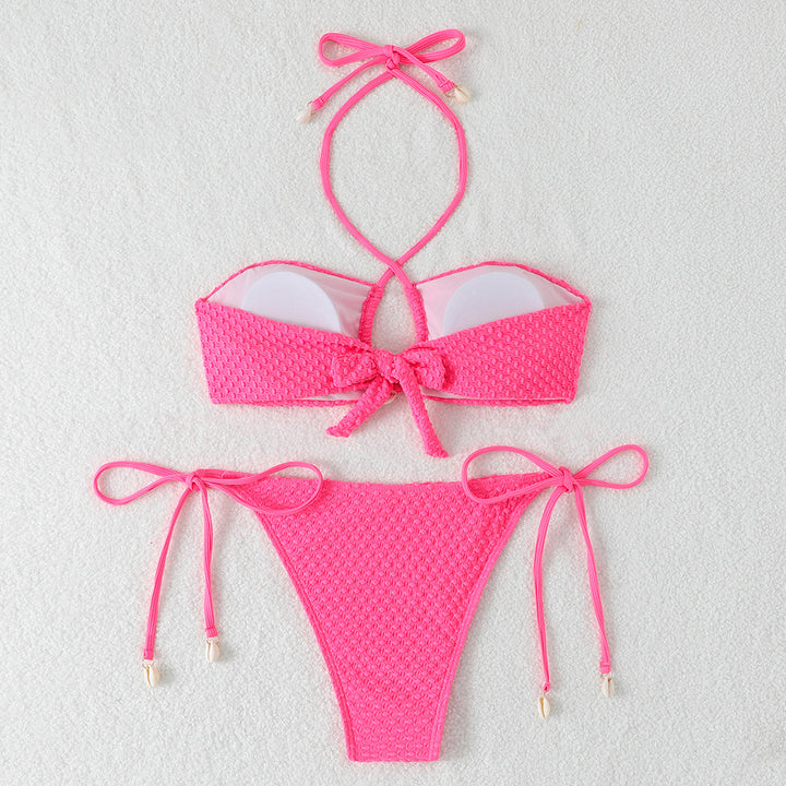 Women's bikini set with innovative tie design and trendy cut-out Mune Fashion