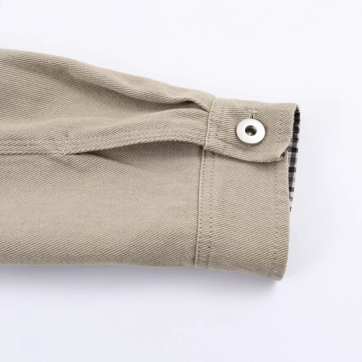 Women's short blouson in worker look with cord collar and zip pocket Mune Fashion