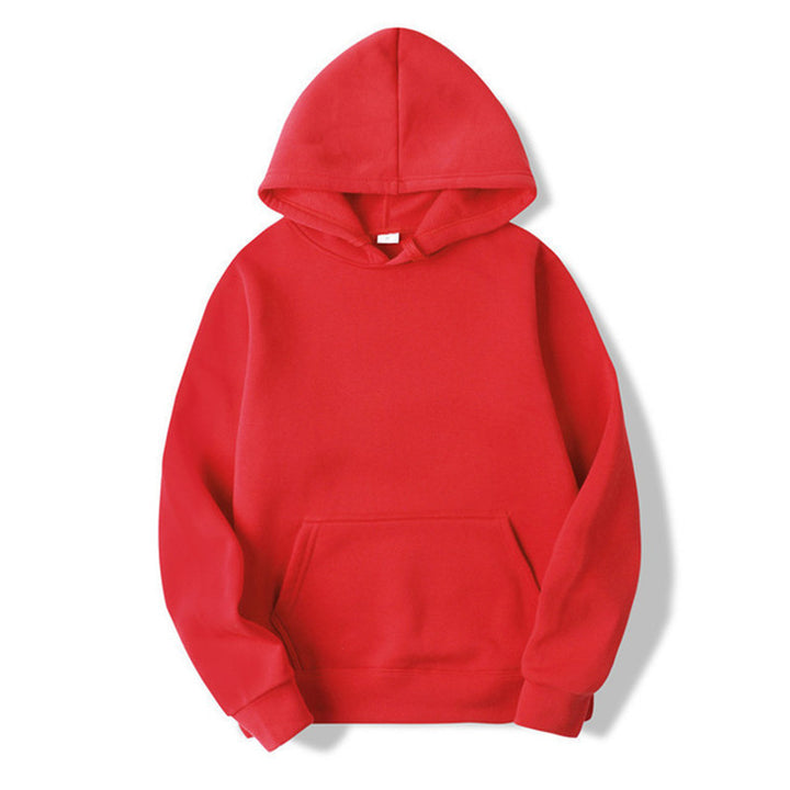 Unisex plain hoodie with kangaroo pocket, ribbed cuffs and relaxed fit Mune Fashion