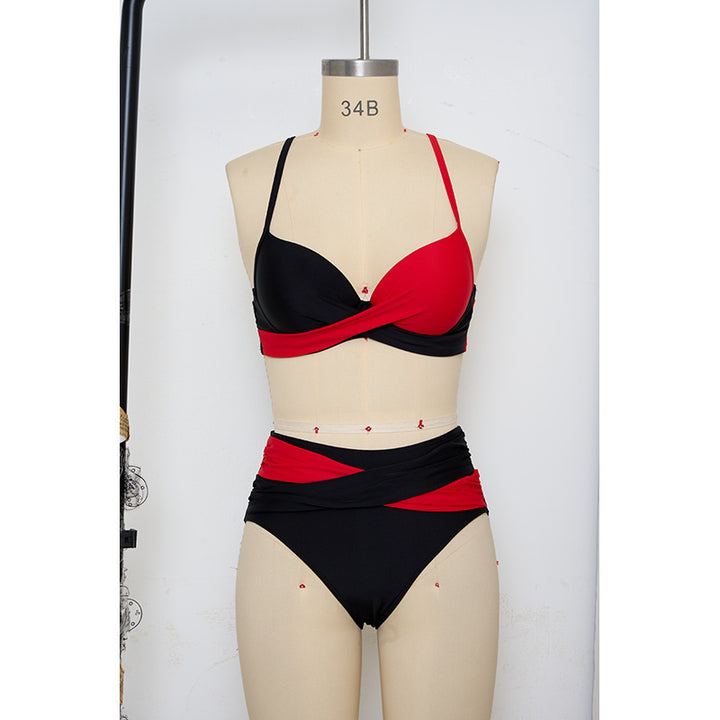 Women's bikini set with modern wrap design and adjustable straps Mune Fashion