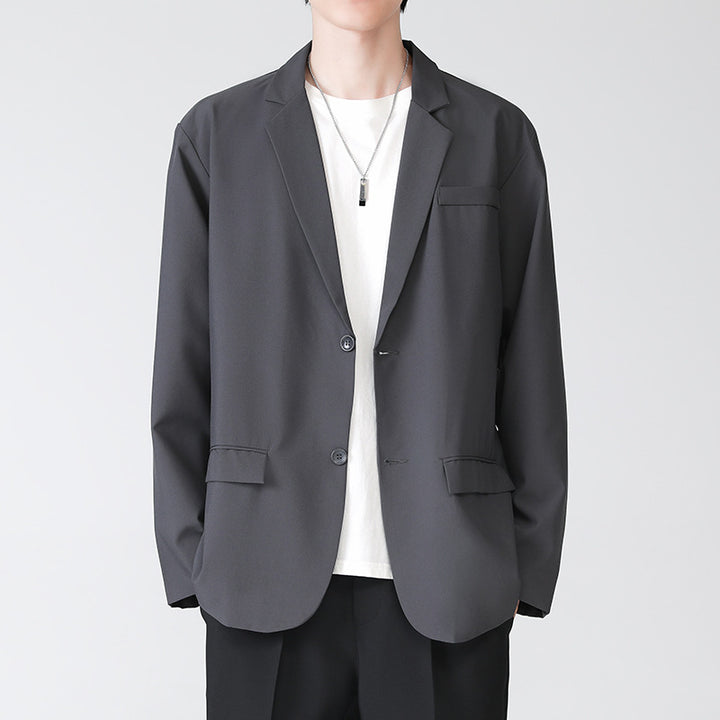 Men's blazer in relaxed fit with two-button closure and flap pockets Mune Fashion