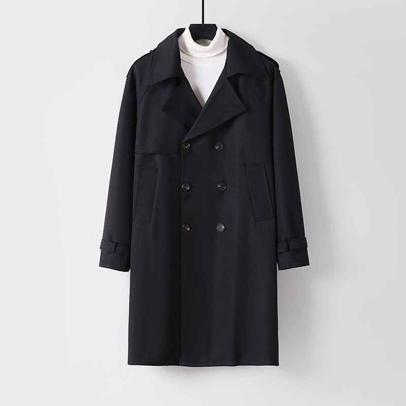 Men's Long Coat Mune Fashion