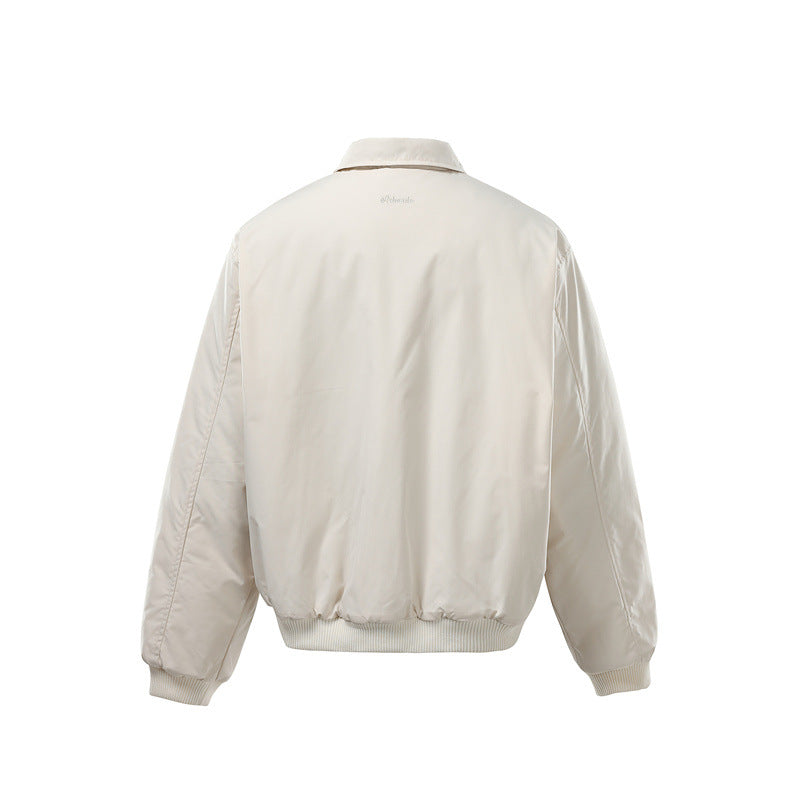 Unisex Short Cut Boxy Bomber Jacket with Zipper, Ribbed Cuffs and Sleeve Utility Pocket Mune Fashion