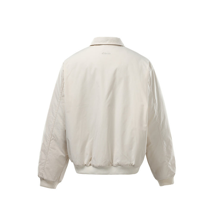 Unisex Short Cut Boxy Bomber Jacket with Zipper, Ribbed Cuffs and Sleeve Utility Pocket Mune Fashion