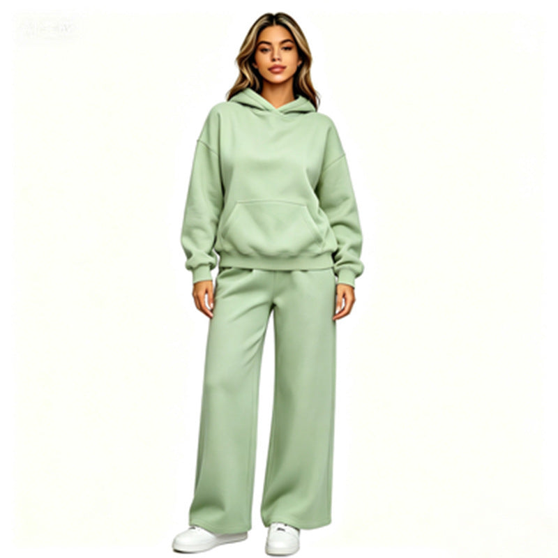 Women Casual Hoodie with Loose Pants Mune Fashion