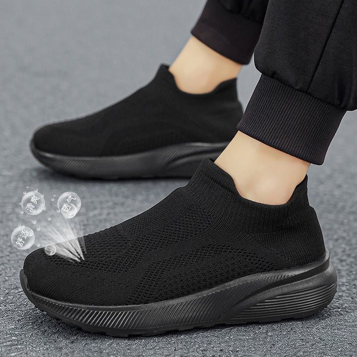 Unisex Breathable Knitted Slip-on Sneaker with Memory Footbed Mune Fashion