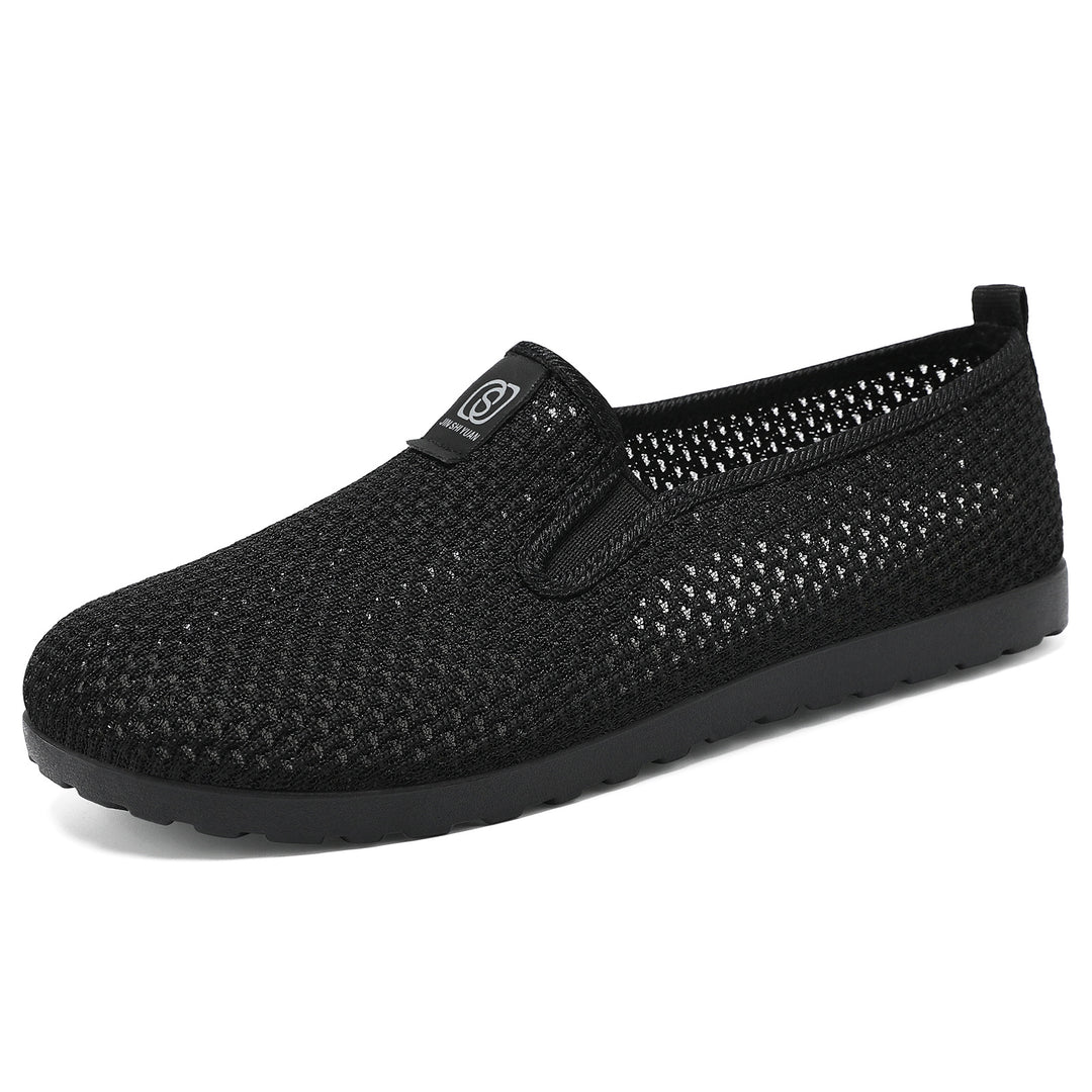 Women's breathable knitted slippers with elastic entry and cushioning EVA outsole Mune Fashion