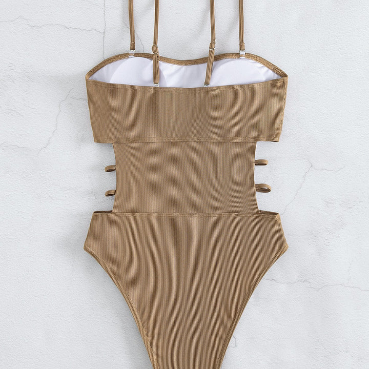 Women's One-Piece Swimsuit with Fashionable Cut and Elegant Waistline Mune Fashion