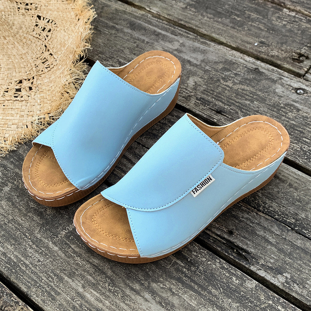 Women's o Slip-On Wedge Mules with ergonomic memory footbed and lightly profiled outsole Mune Fashion