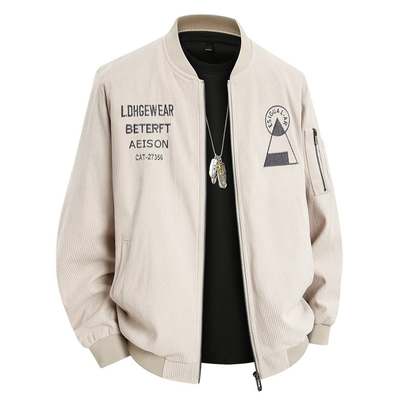 Men's Fashion Cord Bomber Jacket Mune Fashion