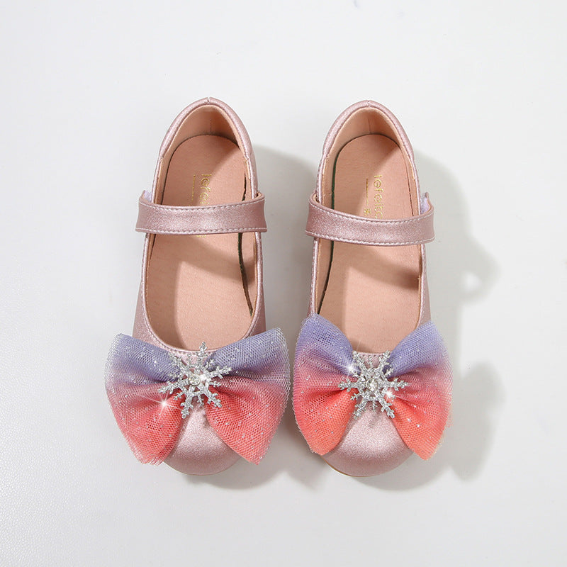 Girls' ballerinas with glittering bow design Mune Fashion