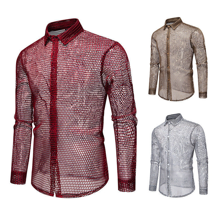 Men's mesh shirt made of high-quality material with innovative design Mune Fashion