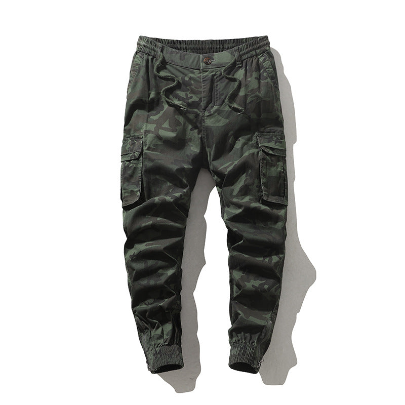 Men's Cargo Pants in Jogger Style with Elastic Waistband and Cuffs Mune Fashion
