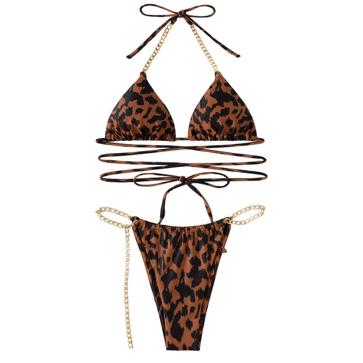 Women’s triangle bikini with stylish cross details Mune Fashion