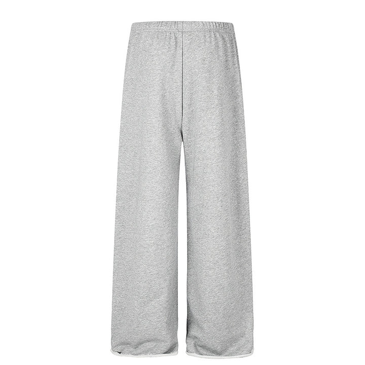 Women's Extra Wide Palazzo Sweatpants with Comfort Waistband, Drawstring and Star Applique Mune Fashion