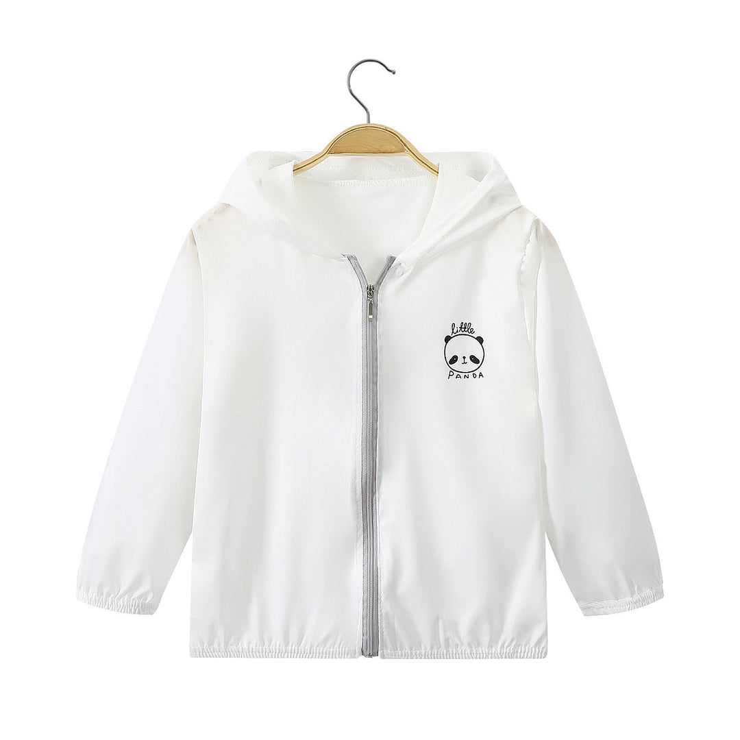 Unisex nan lightweight hooded jacket with full zip and cute panda print Mune Fashion