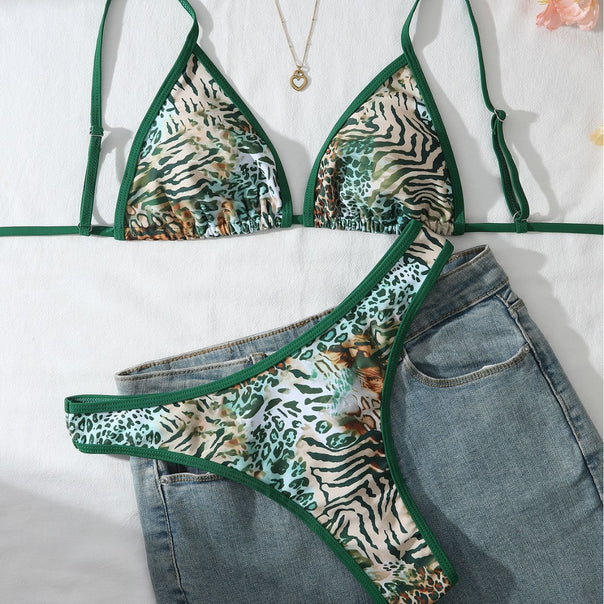Women Animal Print Bikini Set Mune Fashion