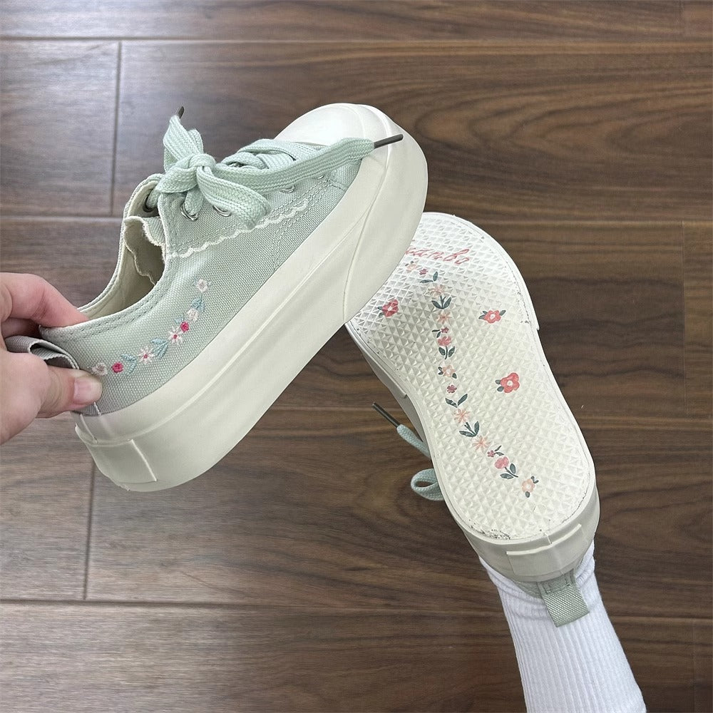 Ladies Trendy Casual Sneakers with Playful Ruffle Details and Cushioned Sole Mune Fashion