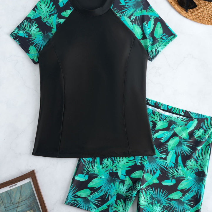 Women's shirt for water activities with tropical pattern Mune Fashion